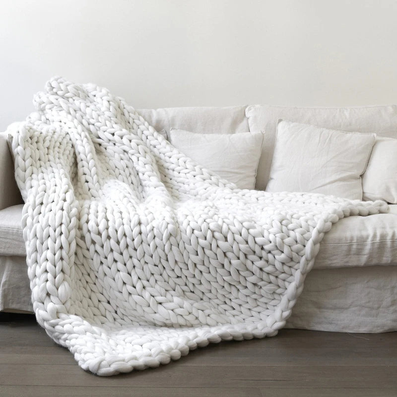 Cushy Knitted Blanket