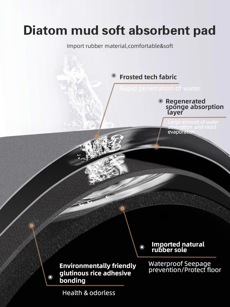 Luxury Diatom, Non-slip Bathmat.