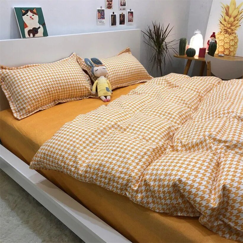 Nordic Grid Duvet Set