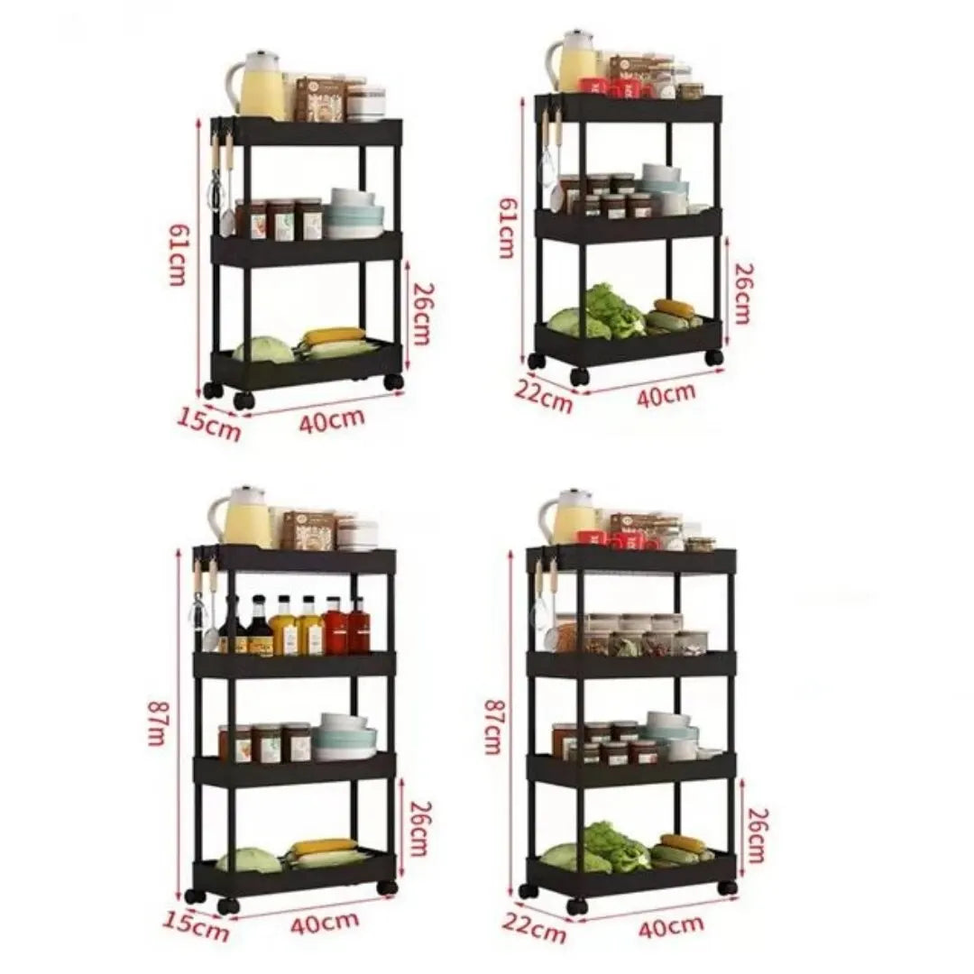 Rolling storage cart