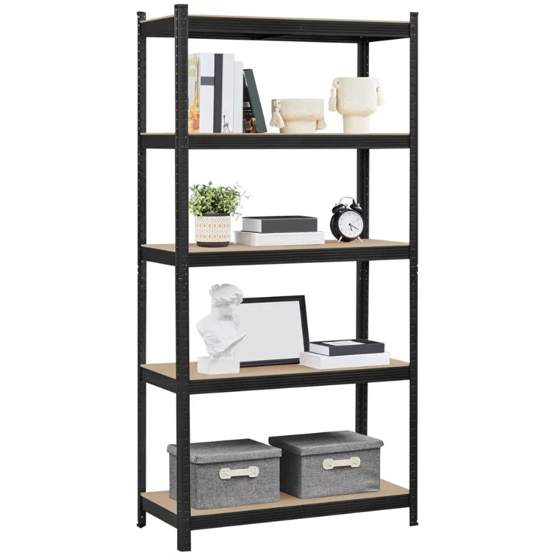 SmileMart 5 Shelf Heavy Duty Metal Adjustable Utility Storage Shelf