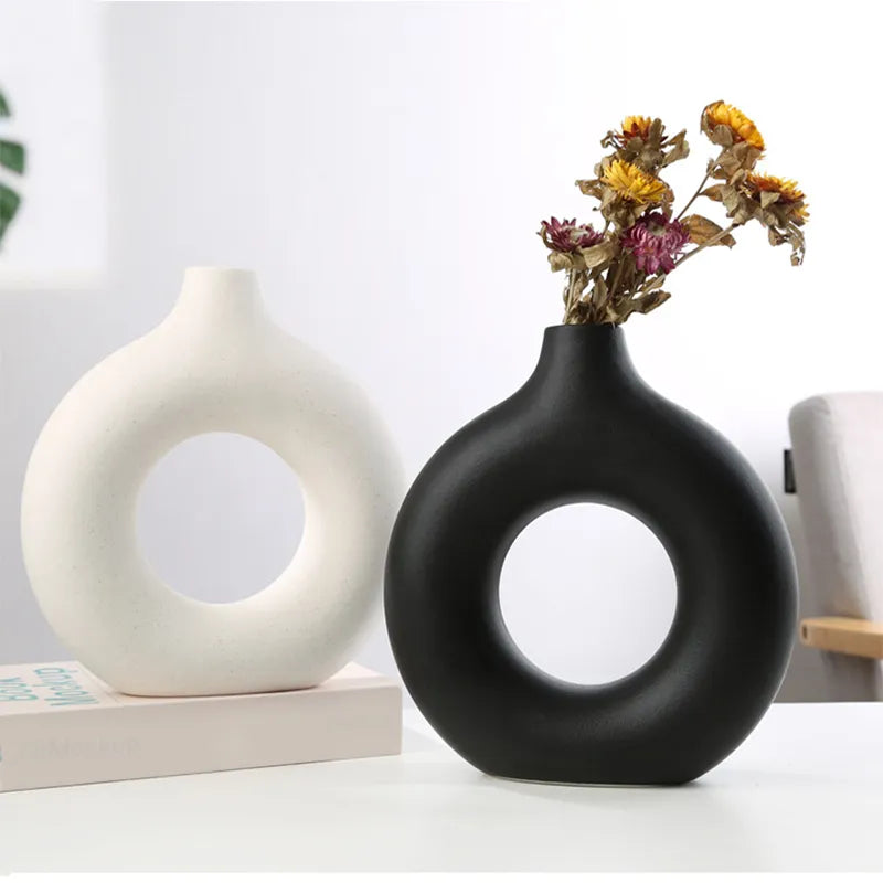 Hollow Ceramic Vase