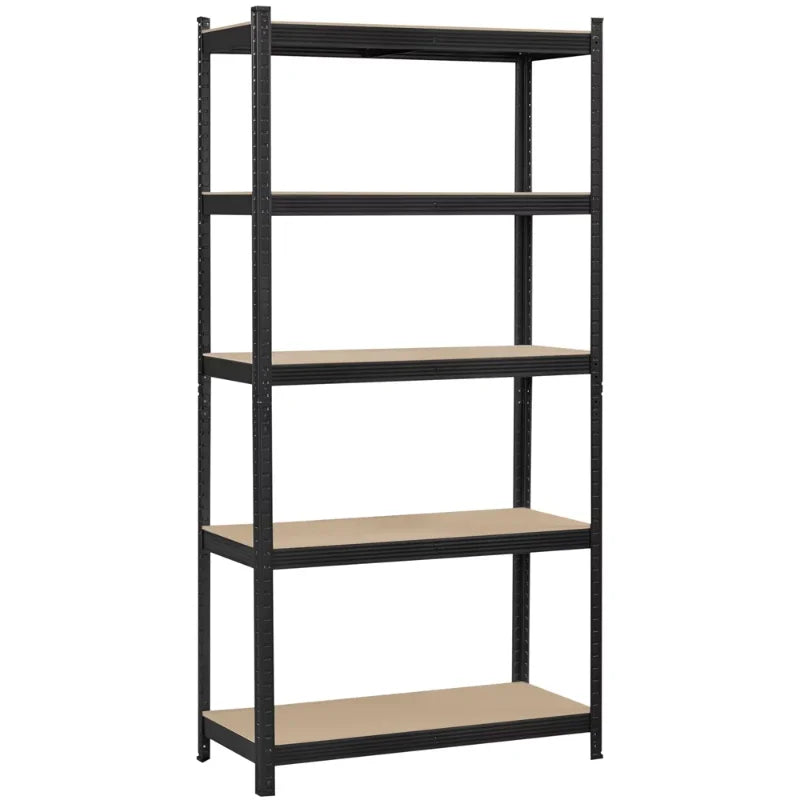 SmileMart 5 Shelf Heavy Duty Metal Adjustable Utility Storage Shelf