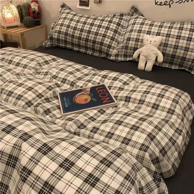 Nordic Grid Duvet Set