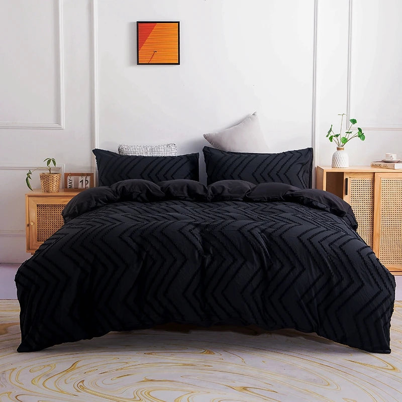 Nordic Plaid Duvet Set