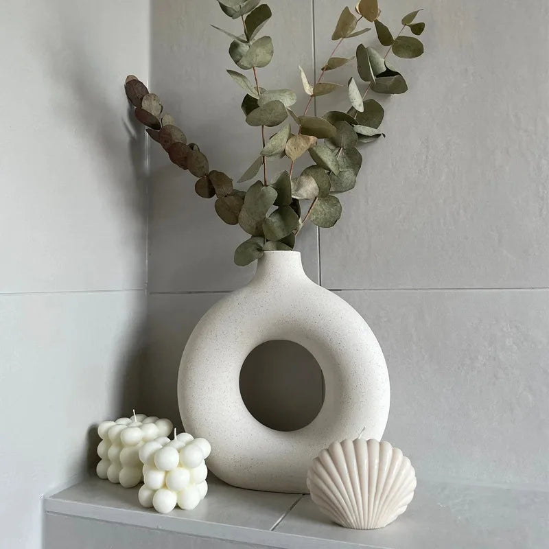 Hollow Ceramic Vase