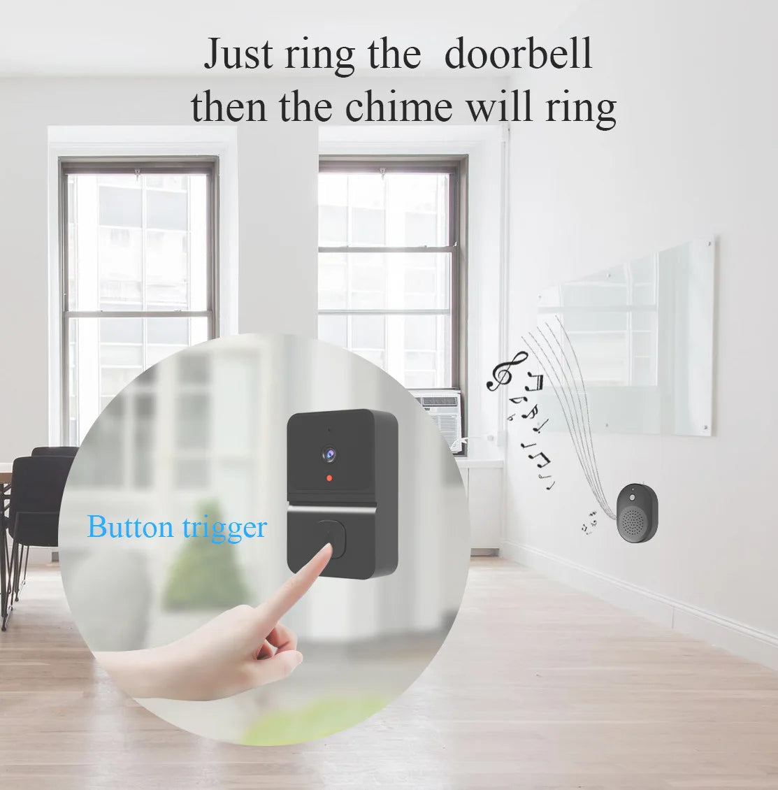 HD Wireless Doorbell Monitor & Security Bell