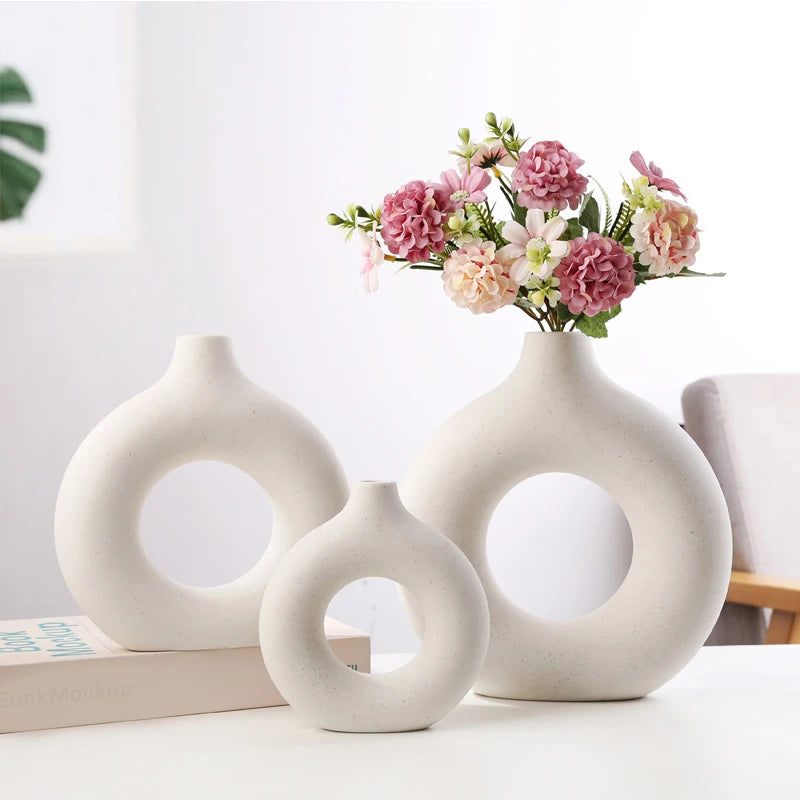 Hollow Ceramic Vase