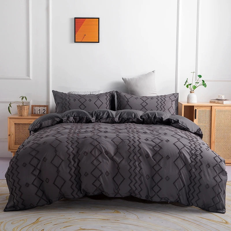 Nordic Plaid Duvet Set