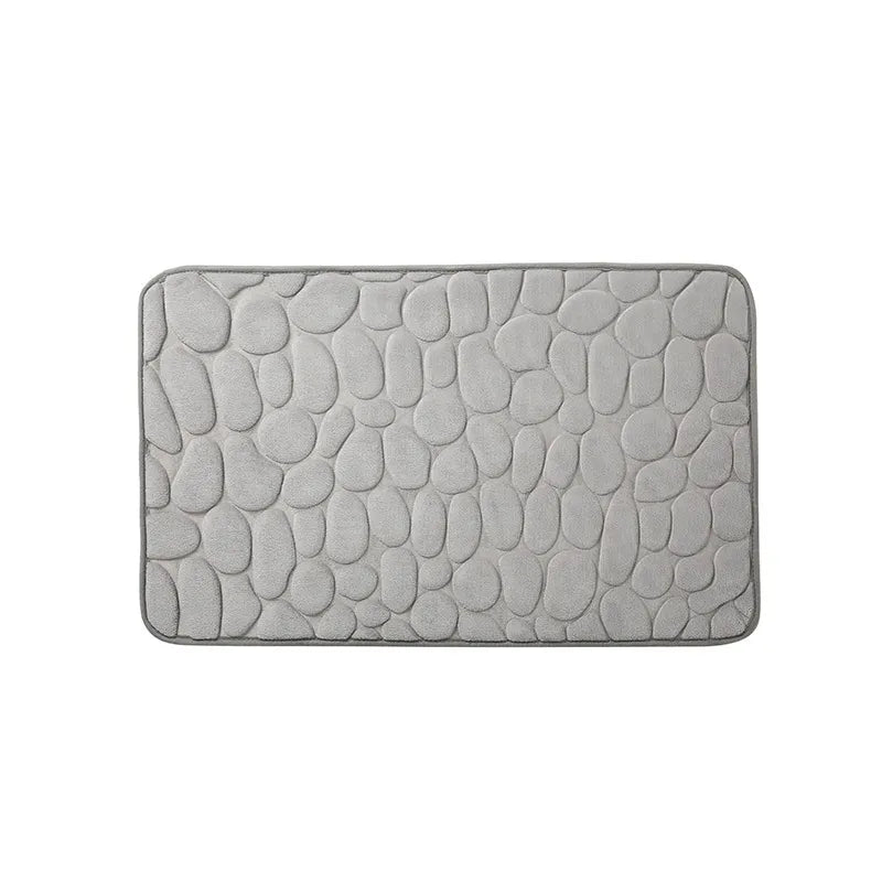 Cobblestone Embossed Bathroom Bathmat