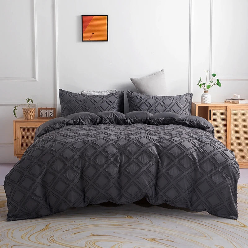 Nordic Plaid Duvet Set